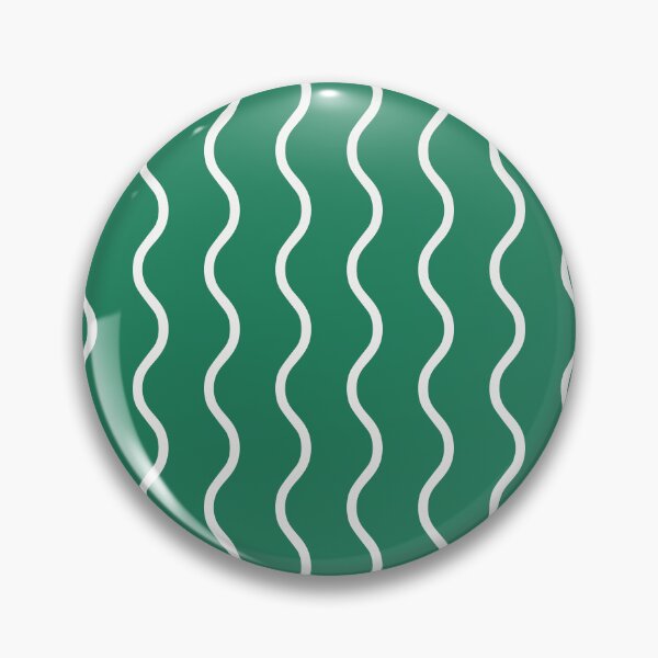 Item preview, Green And White Waves Pattern designed and sold by pattern-archive.