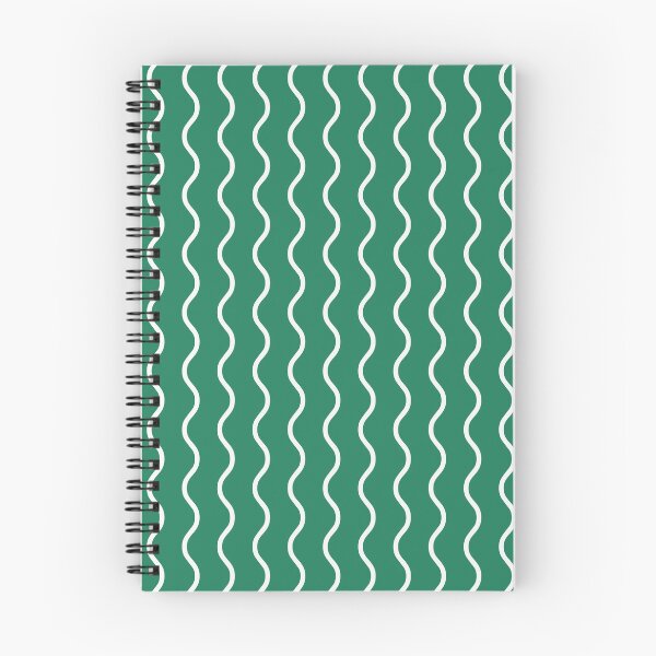 Item preview, Green And White Waves Pattern designed and sold by pattern-archive.