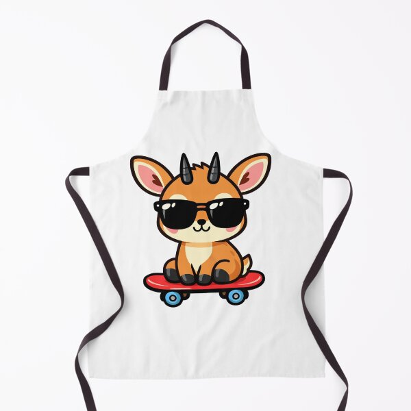 Item preview, Cool Baby Goat on Skateboard Wearing Sunglasses Cute Animal Kawaii designed and sold by Owcomm.