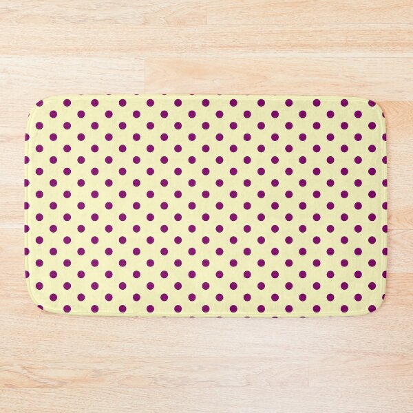 Item preview, Lemon Chiffon Yellow and Purple Mini Polka Dots designed and sold by Jeallan Designs.