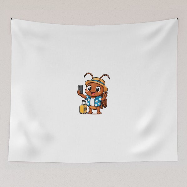 Item preview, Cute Traveling Ant Selfie Cartoon designed and sold by Krincydigitalart.