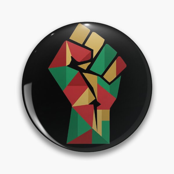 Item preview, Geometric Pan African Raised Fist Juneteenth designed and sold by TeNovaStudio ⭐⭐⭐⭐⭐.