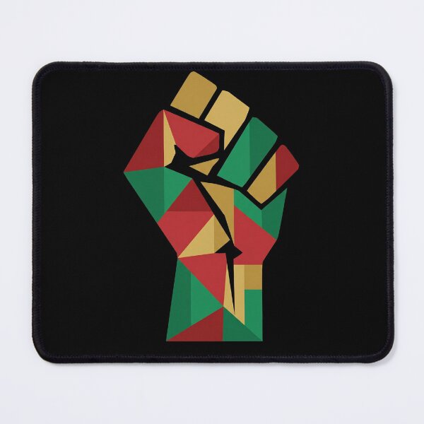 Item preview, Geometric Pan African Raised Fist Juneteenth designed and sold by TeNovaStudio.