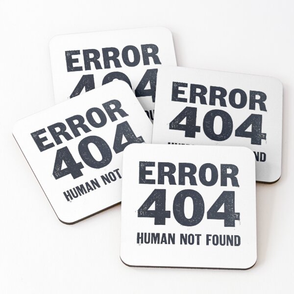 Item preview, 404 Page Not Found - Minimalist Tech Error Art designed and sold by WormJ.
