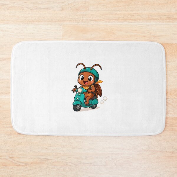 Item preview, Cute Ant Riding Scooter Cartoon designed and sold by Krincydigitalart.