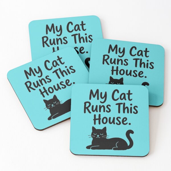 Item preview, My Cat Runs This House – Funny Cat Lover Quote Design designed and sold by blankTeeShirt.