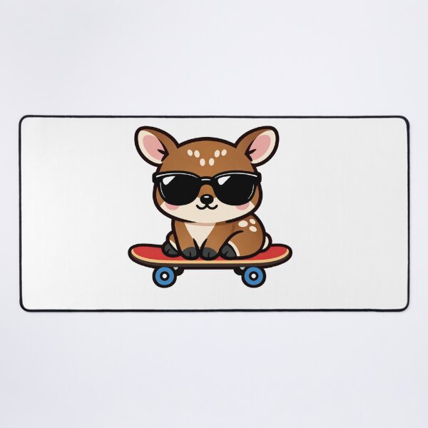Item preview, Cool Skateboarding Baby Deer with Sunglasses Kawaii Fawn Skater designed and sold by Owcomm.