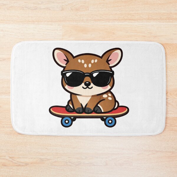 Item preview, Cool Skateboarding Baby Deer with Sunglasses Kawaii Fawn Skater designed and sold by Owcomm.