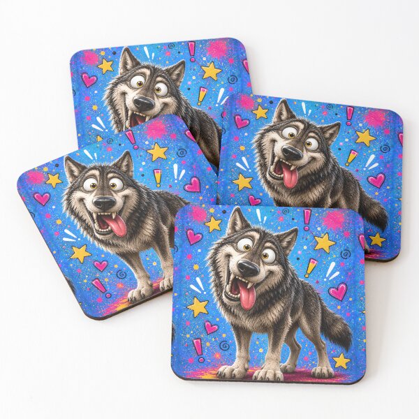 Item preview, Goofy Wolf Pop Art Madness designed and sold by Rohan132.