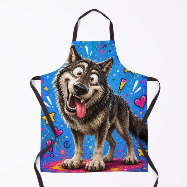 Item preview, Goofy Wolf Pop Art Madness designed and sold by Rohan132.