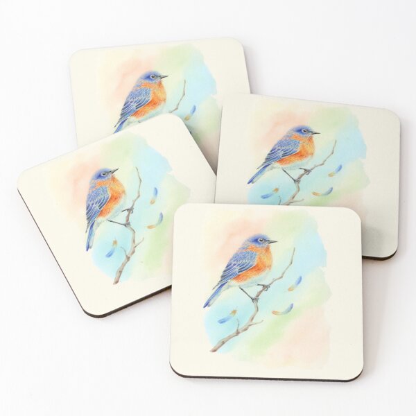 Item preview, Vibrant Bluebird Illustration designed and sold by dpesheva-art.