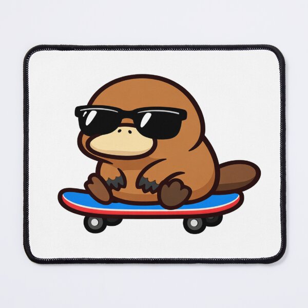 Item preview, Cool Platypus on a Skateboard Cute Cartoon Animal designed and sold by Owcomm.