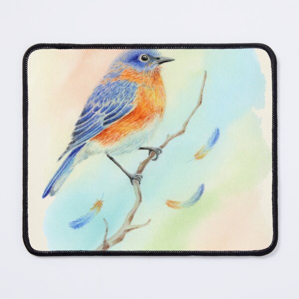 Item preview, Vibrant Bluebird Illustration designed and sold by dpesheva-art.