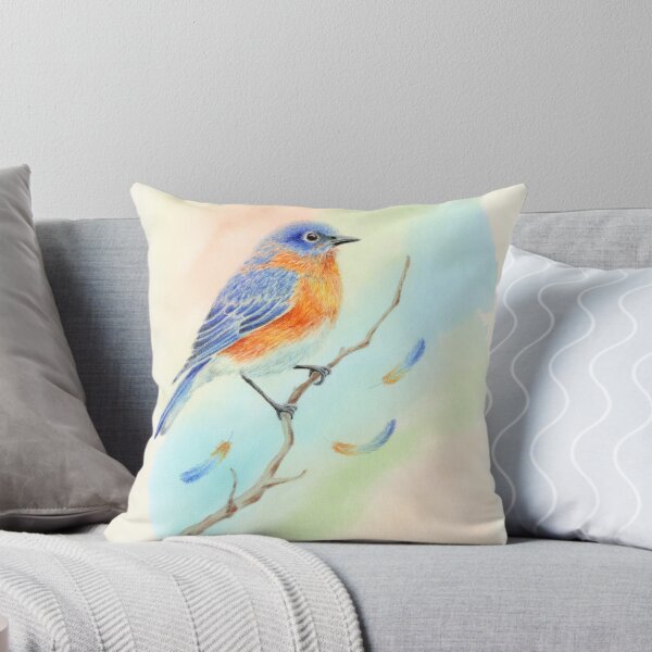 Item preview, Vibrant Bluebird Illustration designed and sold by dpesheva-art.