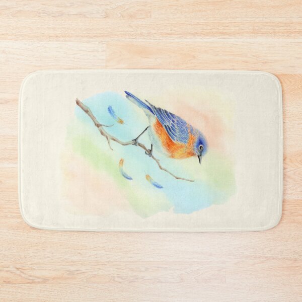 Item preview, Vibrant Bluebird Illustration designed and sold by dpesheva-art.