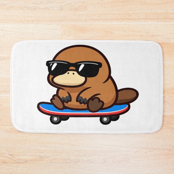 Item preview, Cool Platypus on a Skateboard Cute Cartoon Animal designed and sold by Owcomm.
