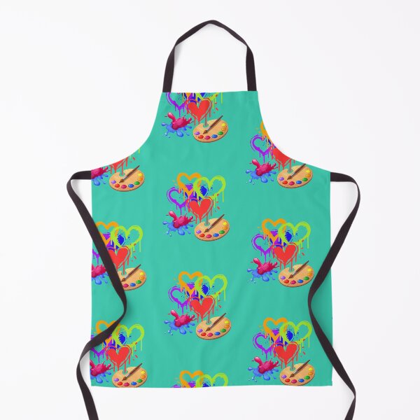 Item preview, Colorful Graffiti Hearts Art Print – Dripping Paint Love Design designed and sold by EveOnlineStory.