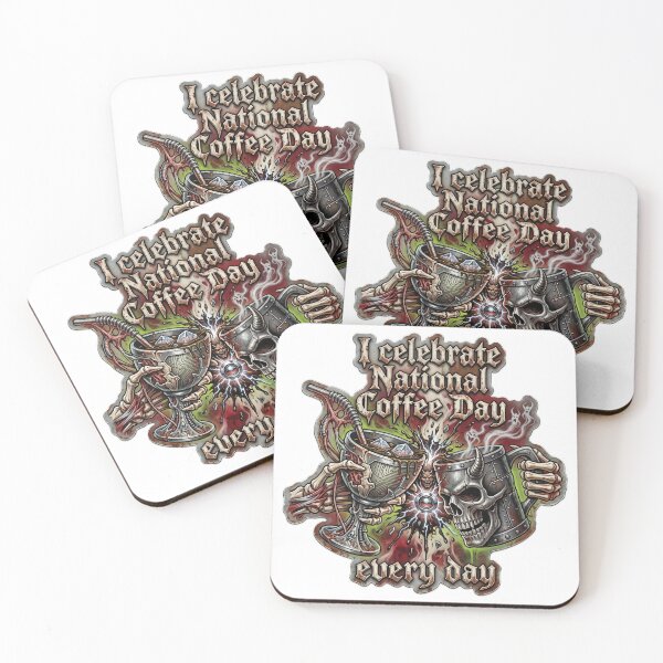 Item preview, National Coffee Day Celebration Sticker designed and sold by SignalStatic.