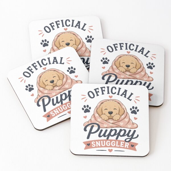 Item preview, Official Puppy Snuggler – Cute Dog Lover T-Shirt | Cozy Puppy Cuddle Design designed and sold by Skama87.