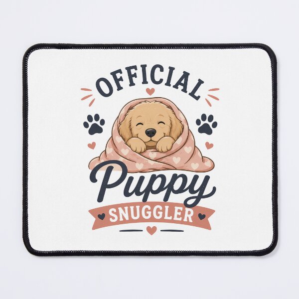 Item preview, Official Puppy Snuggler – Cute Dog Lover T-Shirt | Cozy Puppy Cuddle Design designed and sold by Skama87.