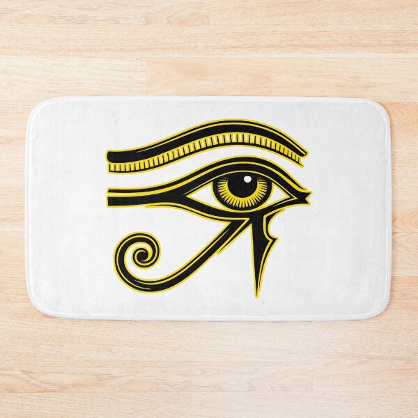 Item preview, Gold Eye of Horus Ancient Egyptian Luxury Outline Graphic Art designed and sold by FlatInkStudio.