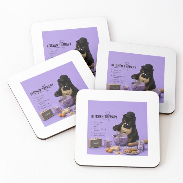 Item preview, Kitchen Therapy Baking Cat designed and sold by LovelyCatGalaxy.