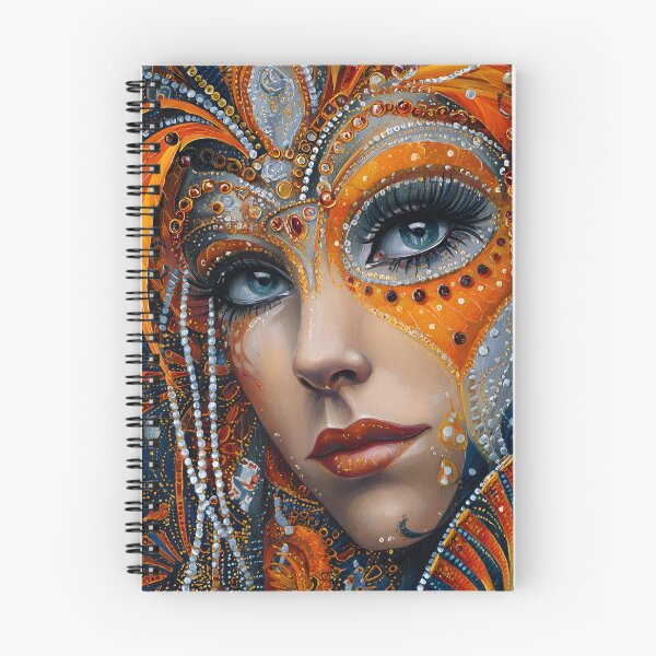 Item preview, Vibrant Artistic Portrait of a Mysterious Woman designed and sold by Artessie.