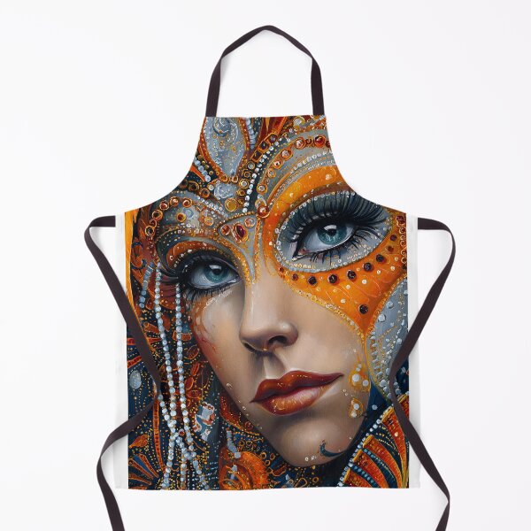Item preview, Vibrant Artistic Portrait of a Mysterious Woman designed and sold by Artessie.