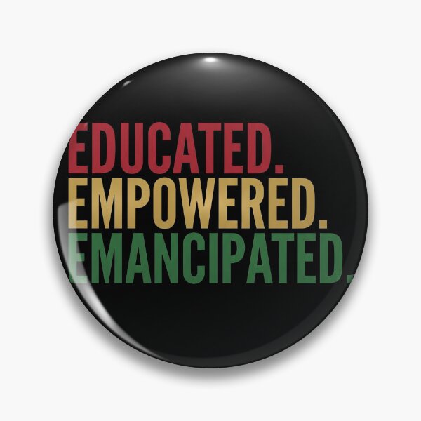 Item preview, Educated Empowered Emancipated Typography Juneteenth designed and sold by TeNovaStudio.