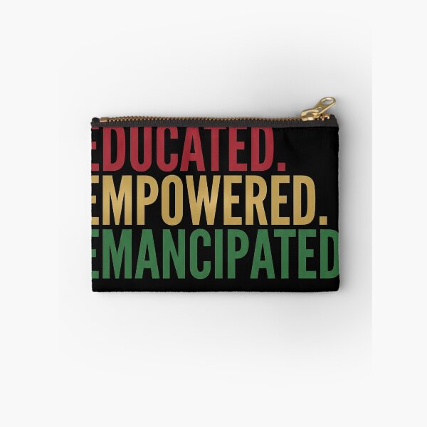 Item preview, Educated Empowered Emancipated Typography Juneteenth designed and sold by TeNovaStudio.