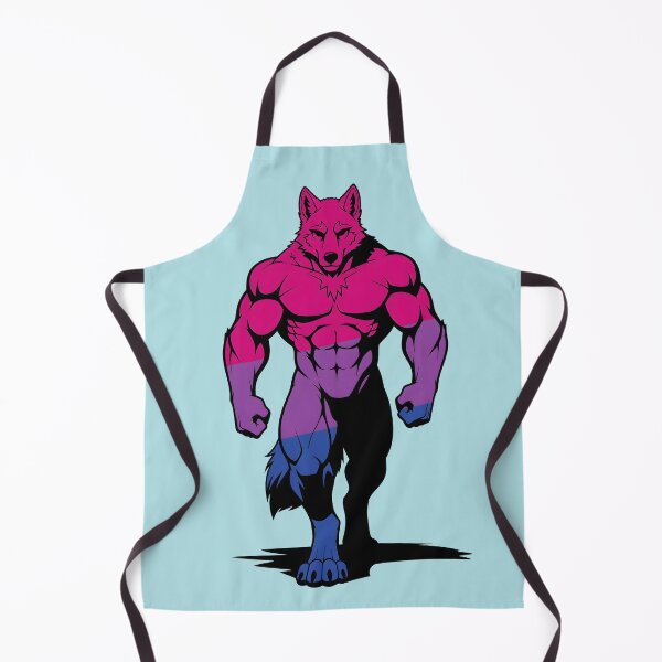 Item preview, Bisexual Pride Werewolf Silhouette designed and sold by BlueBullBazaar.