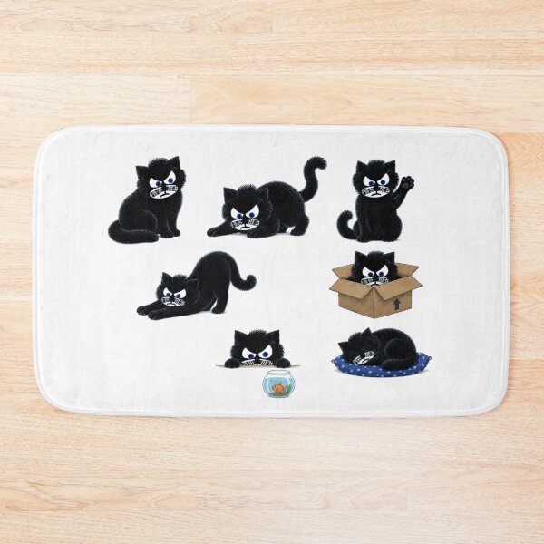Item preview, Sir Aulus - Funny Grumpy Black Cat Sticker Pack designed and sold by Liqvorx.
