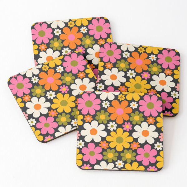 Item preview, Retro Mod Daisy Flat Graphic Seamless Pattern designed and sold by Inkworksbyshery.