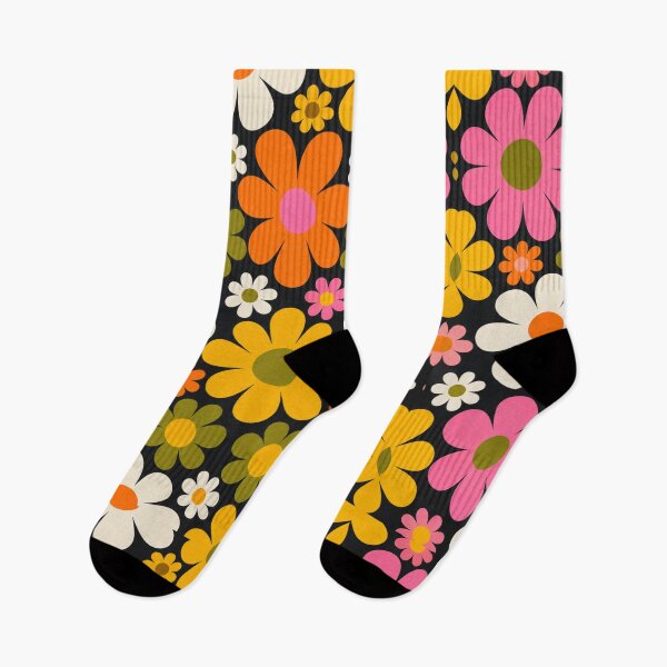 Item preview, Retro Mod Daisy Flat Graphic Seamless Pattern designed and sold by Inkworksbyshery.