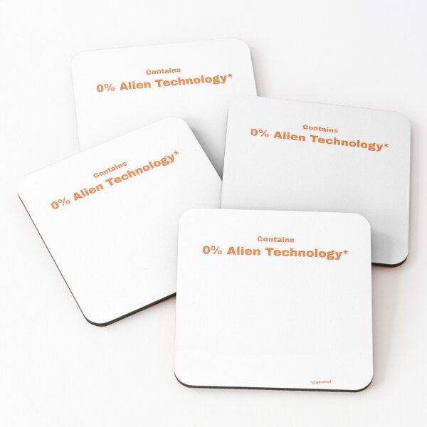 Item preview, Contains 0% Alien Technology designed and sold by Pop, Culture and Stuff.