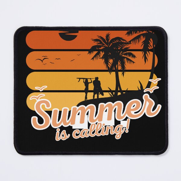 Item preview, Summer Is Calling Retro Sunset - Vintage Beach Surfing Art designed and sold by thazinart.