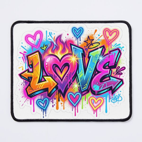 Item preview, Love Graffiti Blast – Street Art Heart 2 designed and sold by RH Design Lab.
