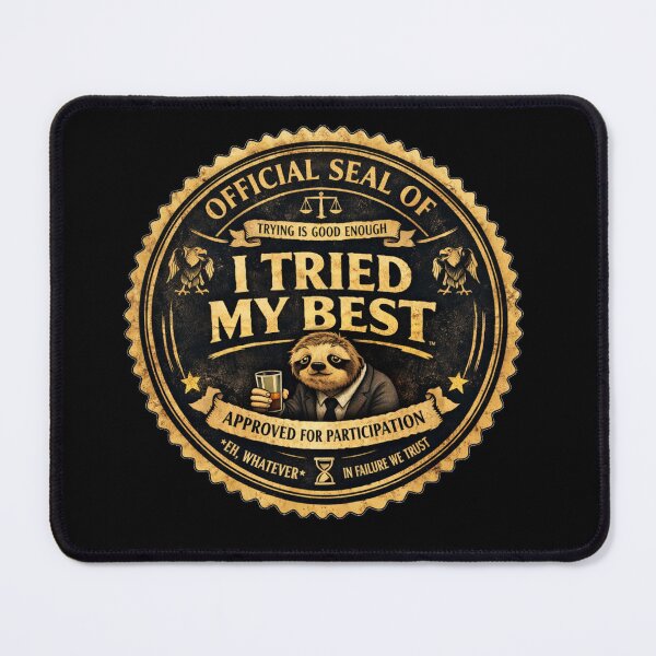 Item preview, Official Seal of Acceptable Failure – Seal Edition designed and sold by GibasVisuals.