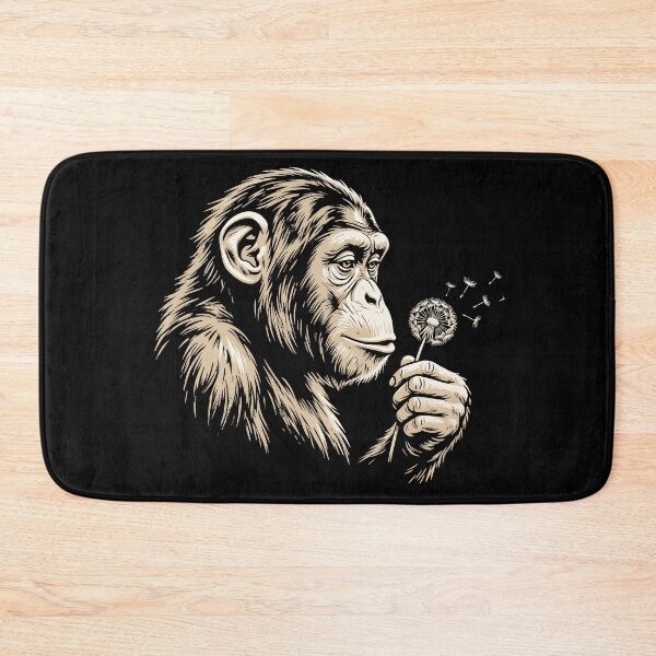 Item preview, Blowing Wishes Funny Bigfoot Blowing Dandelion Vintage Art designed and sold by gear-posters.