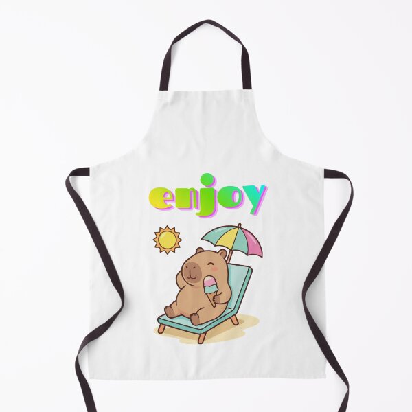 Item preview, Enjoy Capybara Summer Logo designed and sold by logowannawear.
