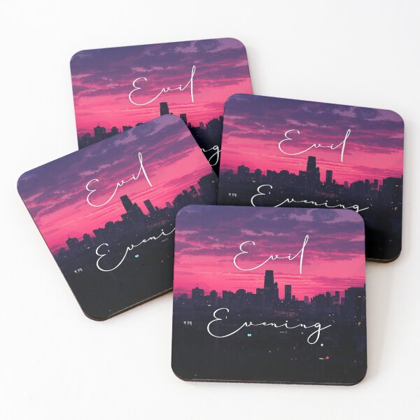 Item preview, ​Evil Evening Synthwave Lo Fi City Pop Sunset Streetwear designed and sold by Ctrl+Z Enthusiast.