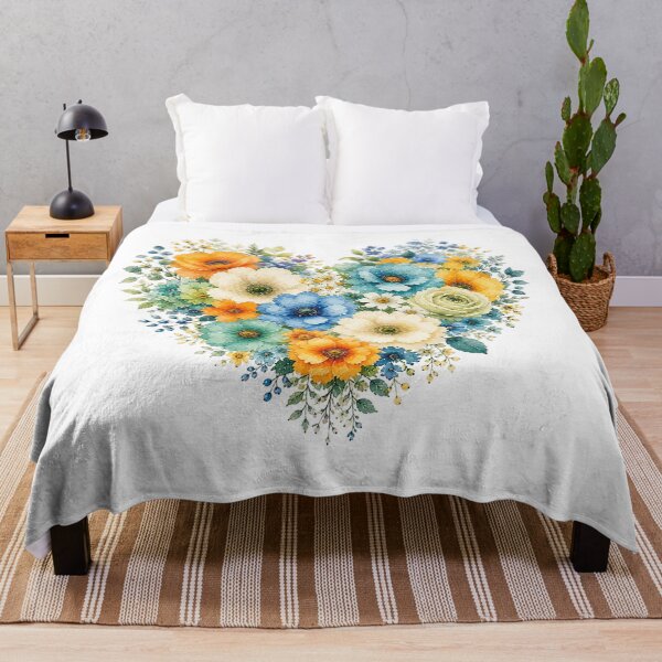 Item preview, Romantic Watercolor Floral Heart designed and sold by PetalGarden.