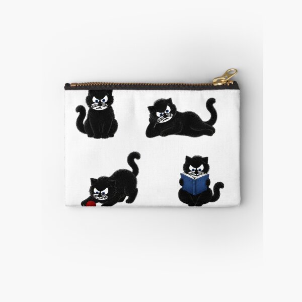 Item preview, Sir Aulus - Funny Grumpy Black Cat Sticker Sheet designed and sold by Liqvorx.