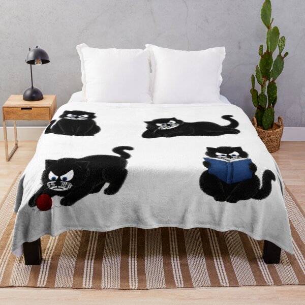 Item preview, Sir Aulus - Funny Grumpy Black Cat Sticker Sheet designed and sold by Liqvorx.