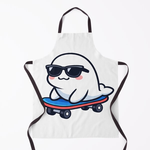Item preview, Cool Seal Pup on Skateboard Kawaii Cute Animal designed and sold by Owcomm.