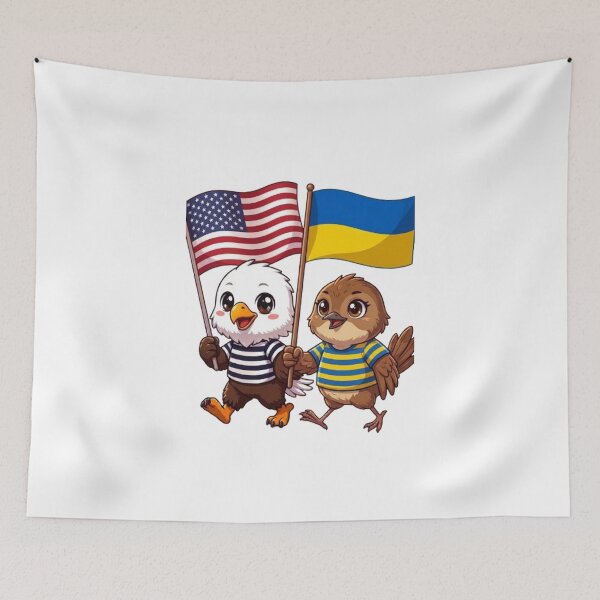 Item preview, the American eagle and its friend the Ukrainian nightingale designed and sold by SE213.