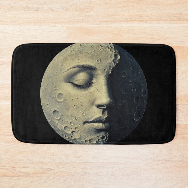 Item preview, Moon With Human Face Retro Celestial Art Design designed and sold by WordPlayStudio.
