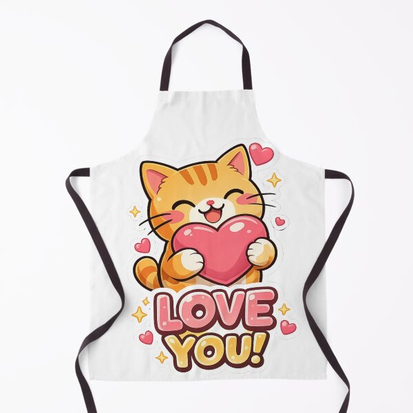 Item preview, Cute Cat Love You Sticker designed and sold by koemars.