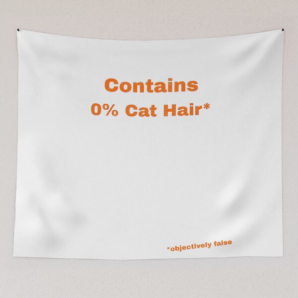 Item preview, Contains 0% Cat Hair designed and sold by Pop, Culture and Stuff.