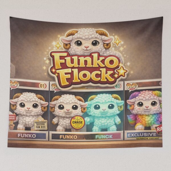Item preview, Fun Flock Collectible Crew | Funko Flock Parody designed and sold by Thpoar.